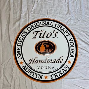 Tito’s metal placard